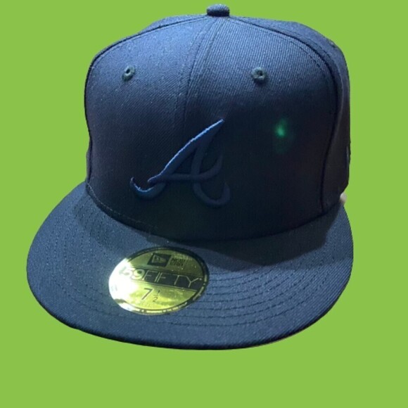 Hat Club Exclusive New Era 59FIFTY Manolo Atlanta Braves Pink UV 7 1/2 PTCPP - Picture 5 of 6